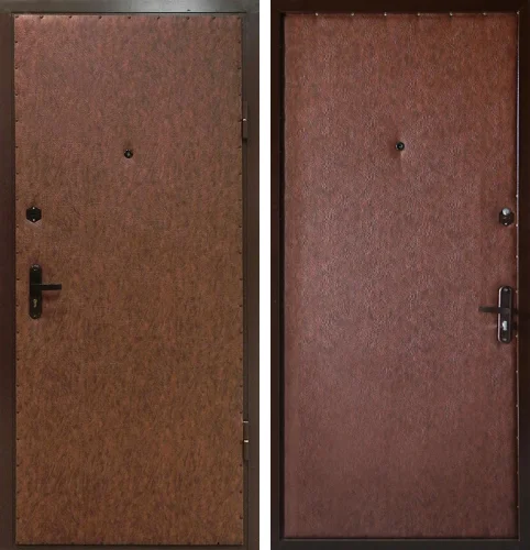 Дешевая одностворчатая стальная дверь №1