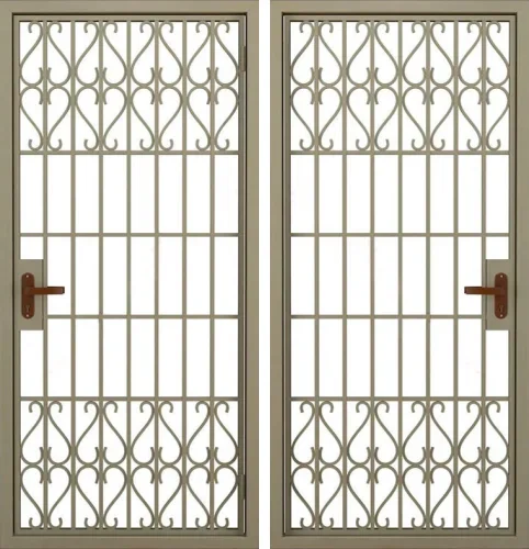 Дверь решетка металлическая в тамбур №7