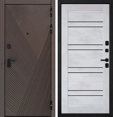 Дверь с терморазрывом с МДФ №115