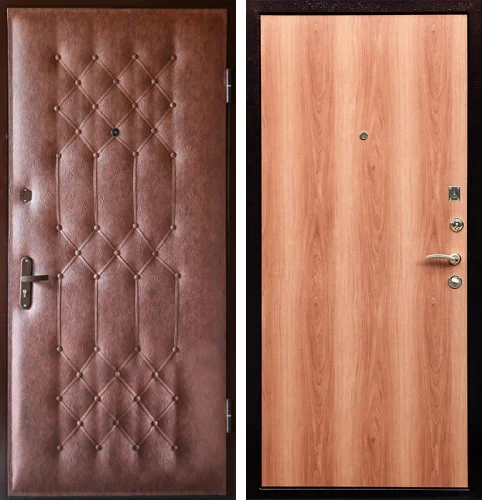 Дверь входная светло коричневого цвета №11