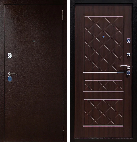 Левая металлическая дверь №26