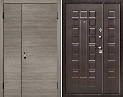 Двустворчатая дверь входная №8