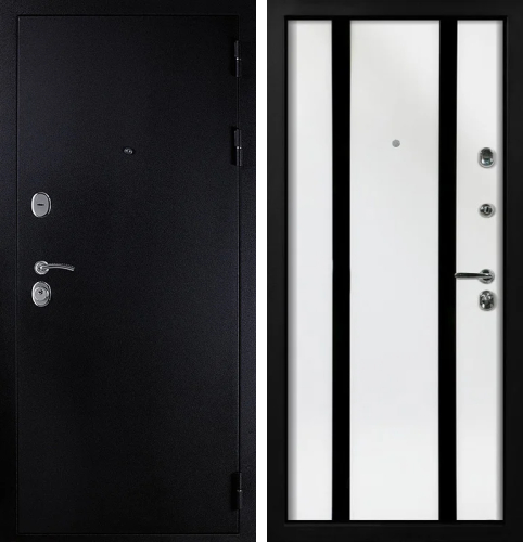 Входная дверь белая внутри №12