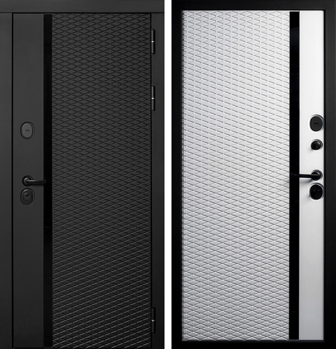 Черная дверь в квартиру сталинку №106