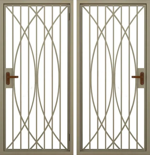 Металлическая решетчатая тамбурная дверь №6