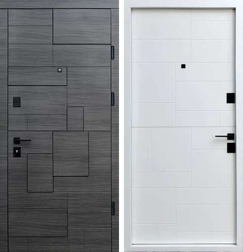 Входная дверь седой дуб №130