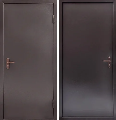 Уличная дверь в котельную двойной металл №3