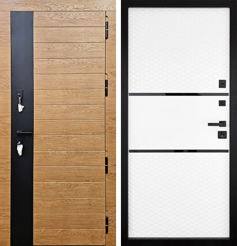 Железная дверь с терморазрывом для частного дома №68