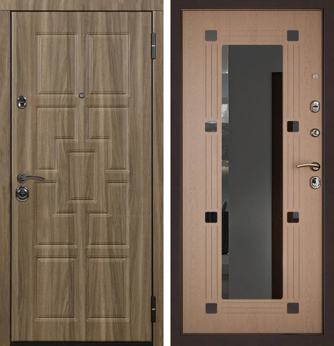 Зеркальная входная дверь №9