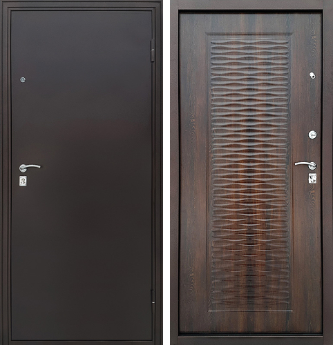 Нестандартная дверь входная металлическая недорого №46