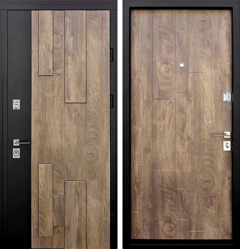 Дверь входная наружная с коробкой в сталинку №129