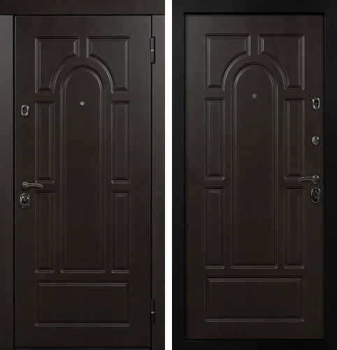 Коричневая окрашенная дверь №36