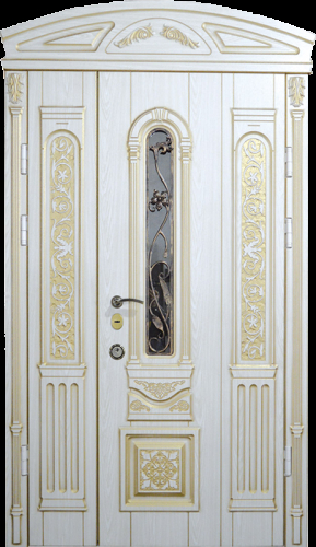 Дверь парадная белая в храм №5