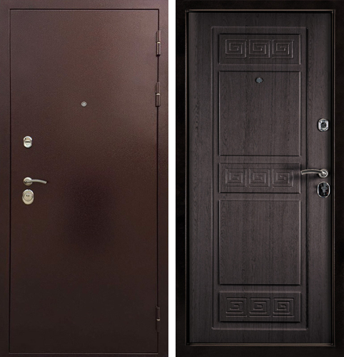 Металлическая дверь антик медь №43