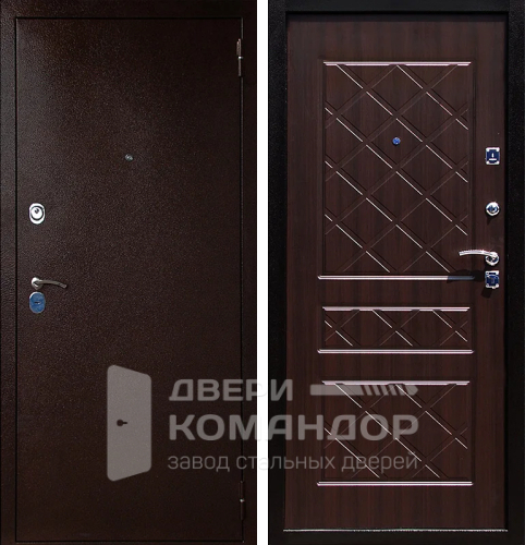 Левая металлическая дверь №26 размером 860x2050 мм