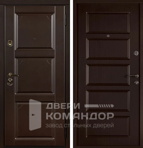 Металлическая дверь шоколад окрас по RAL