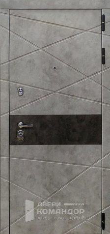 Входная дверь бетон серый №91 - наружная сторона