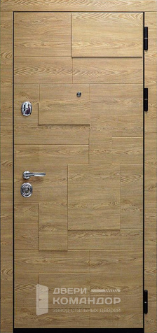 Стальная дверь беленый дуб №82 - наружная сторона