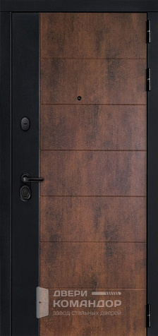 Входная дверь Лабиринт с зеркалом белая №20 - наружная сторона